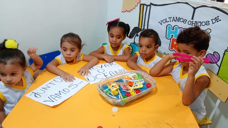 Projeto sobre o oceano na Dias do Saber